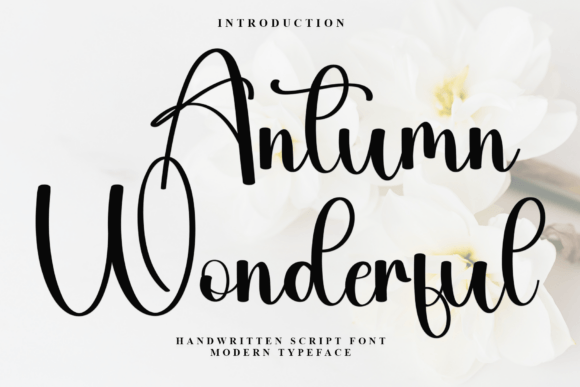 Antumn Wonderful: A Handwritten Script Font for Elegant Crafts
