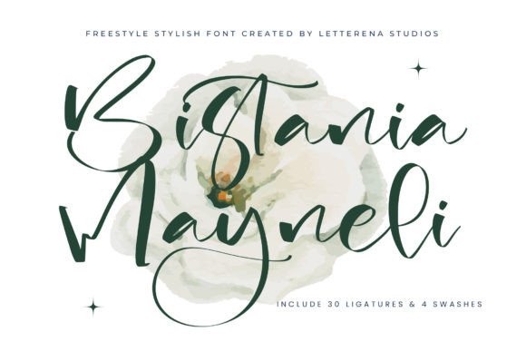 Bistania Mayneli: Elevate Your Brand With a Luxury Script Font