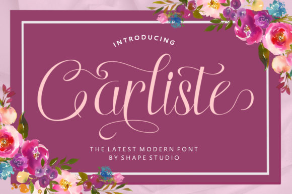 Carliste: A Modern Script Typeface for Editorial Design