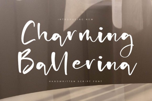 Charming Ballerina: A Luxury Script Font for Elegant Branding