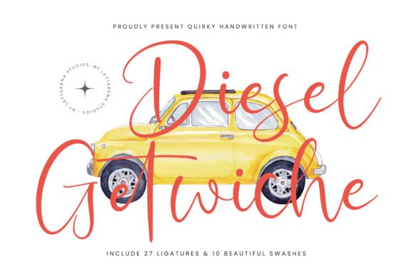 Diesel Getwiche: The Quirky Handwritten Font for Boutique Branding