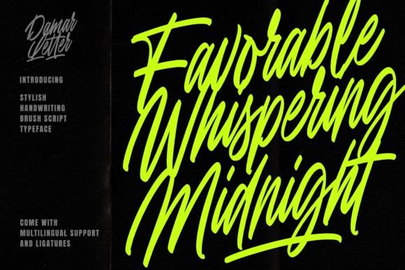 Favorable Whispering Midnight: A Script Font for Modern Web Design