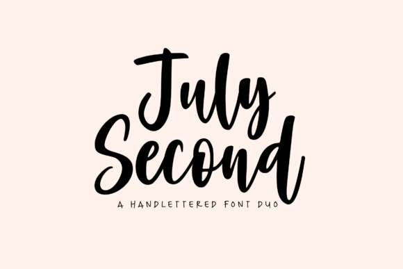 July Second: The Handwritten Script Font for Authentic Brand Identity