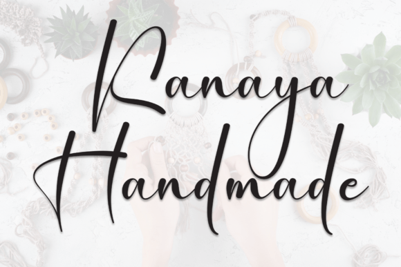 Kanaya Handmade: The Elegant Script Font for Crafters and Sellers