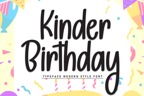 Kinder Birthday: A Handwritten Script Font for Elegant Web Design