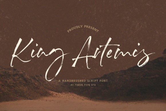 King Artemis: A Regal Script Typeface for Modern Web Design