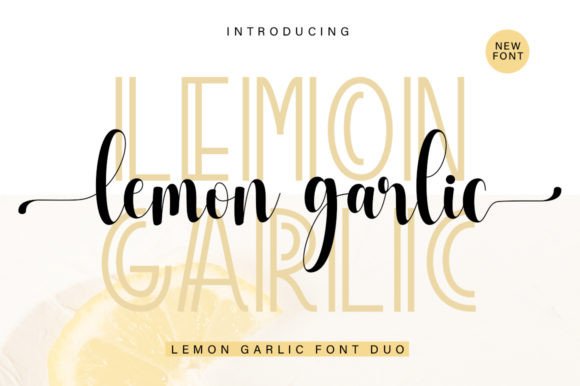 Lemon Garlic Duo: The Script Font That Elevates Your Brand Identity