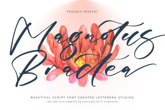 Magnotus Bractea: A Luxury Script Typeface for Elegant Branding