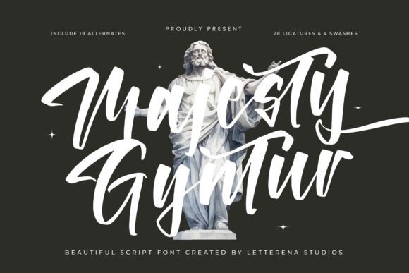 Majesty Gyntur: A Luxury Script Font Review for Brand Designers