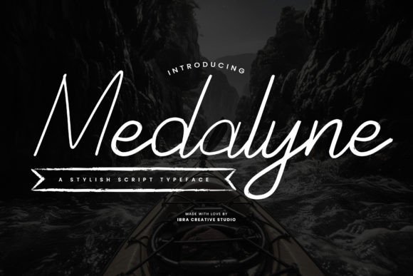 Medalyne Typeface: Elevating Editorial Design with Graceful Script Typography