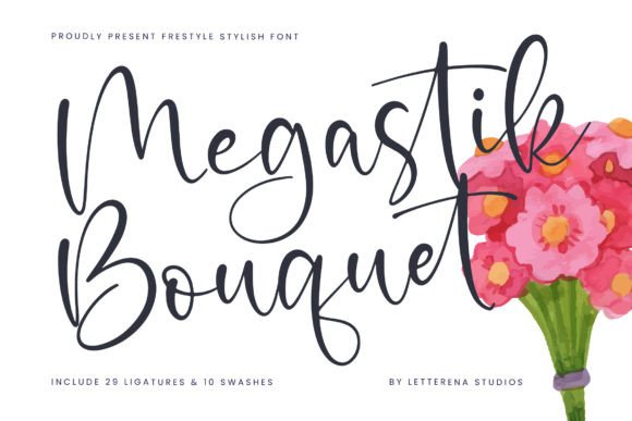 Megastik Bouquet: A Luxury Script Font Review for Brand Design
