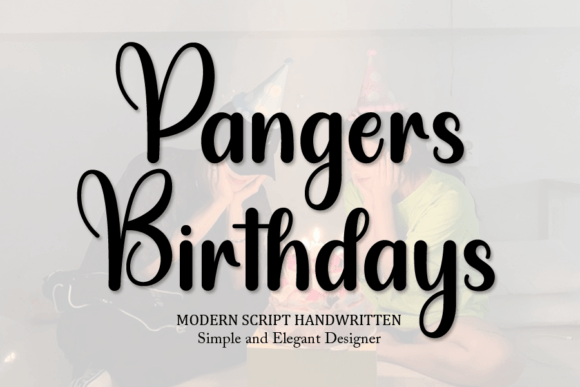 Pangers Birthdays: A Handwritten Script for Editorial Identity