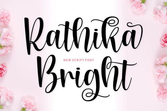 Rathika Bright: A Script Font for Elegant Brand Identity