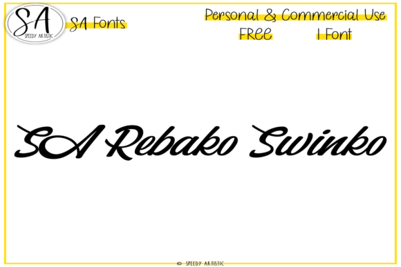 Sa Rebako Swinko: A Handwritten Typeface for Editorial Storytelling