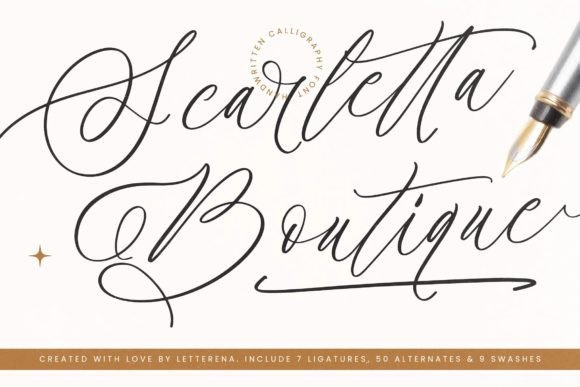 Scarletta Boutique Font Review: A Luxury Script for Brand Identity