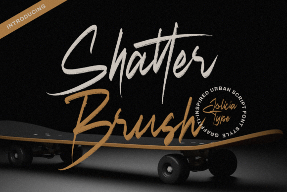 Shatter Brush: The Urban Script Typeface for Bold Brand Identity