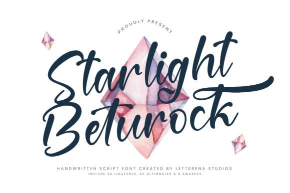 Starlight Beturock: Elevating Editorial Design with Luxury Script Typography