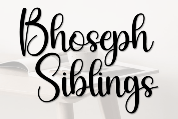 Upgrade Your Brand Identity with Bhoseph Siblings Script Font